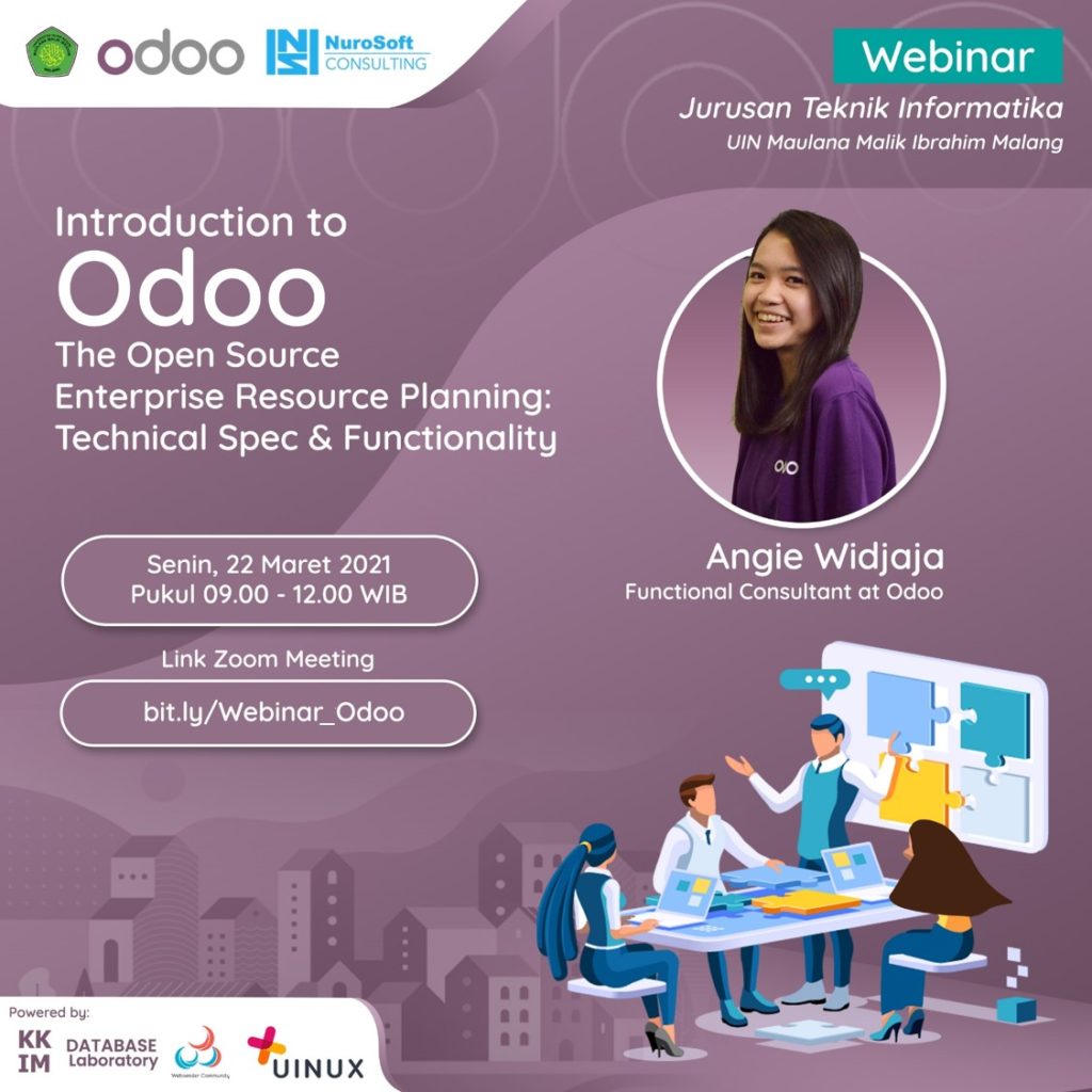 Poster Webinar Introduction to Odoo, The Open Source ERP