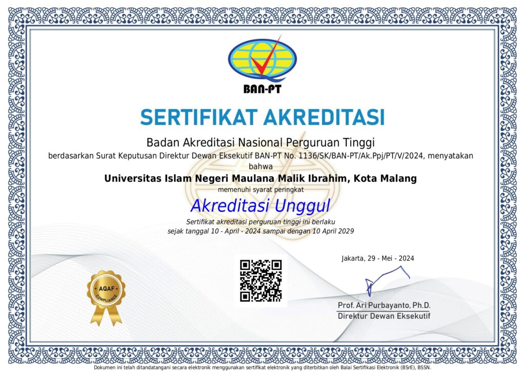 Sertifikat Akreditasi Universitas
