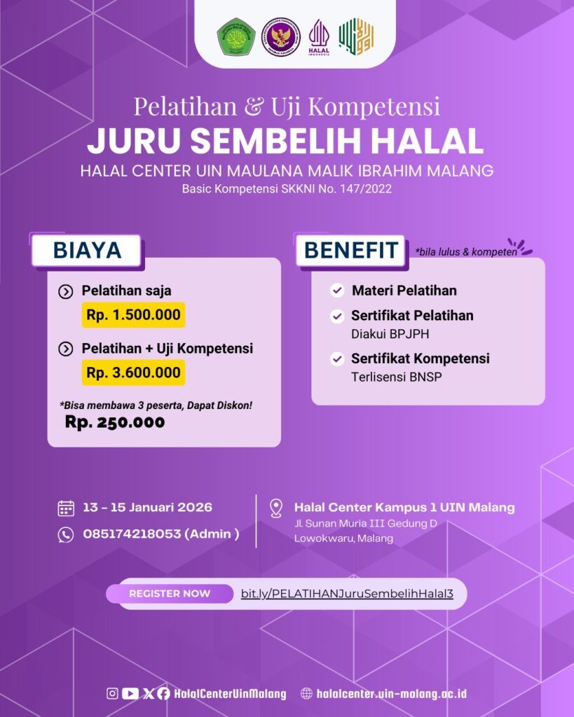 PELATIHAN JURU SEMBELIH HALAL